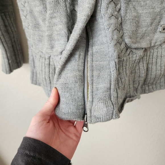 SMARTWOOL Hesperus Full Zip Cardigan Sweater 100% Merino‎ Wool in grey Small - Picture 8 of 10